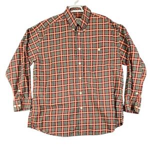 Orvis Mens XL Plaid Button Down‎ Long Sleeve Shirt Casual Outdoors
